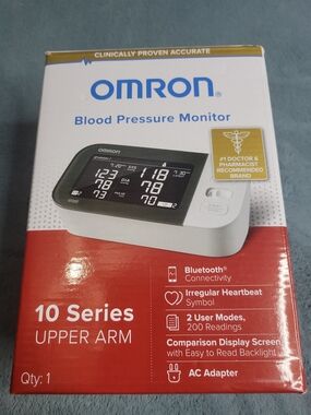 Omron 10 Series Upper Arm Blood Pressure Monitor — White